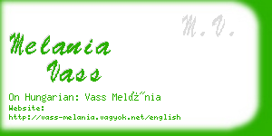 melania vass business card